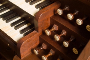 An Organ Keyboard and Stops