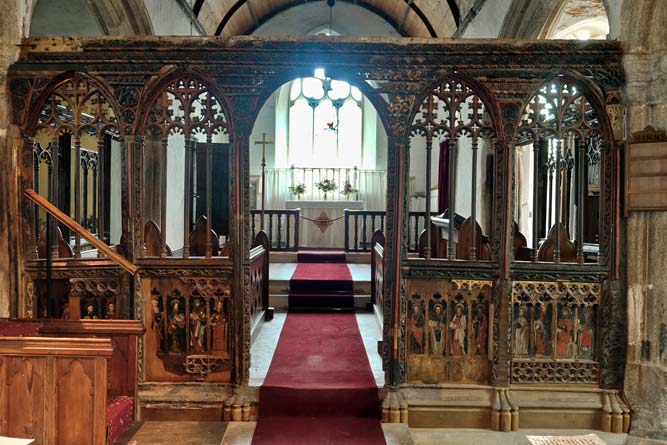 Inside Chivelstone Church