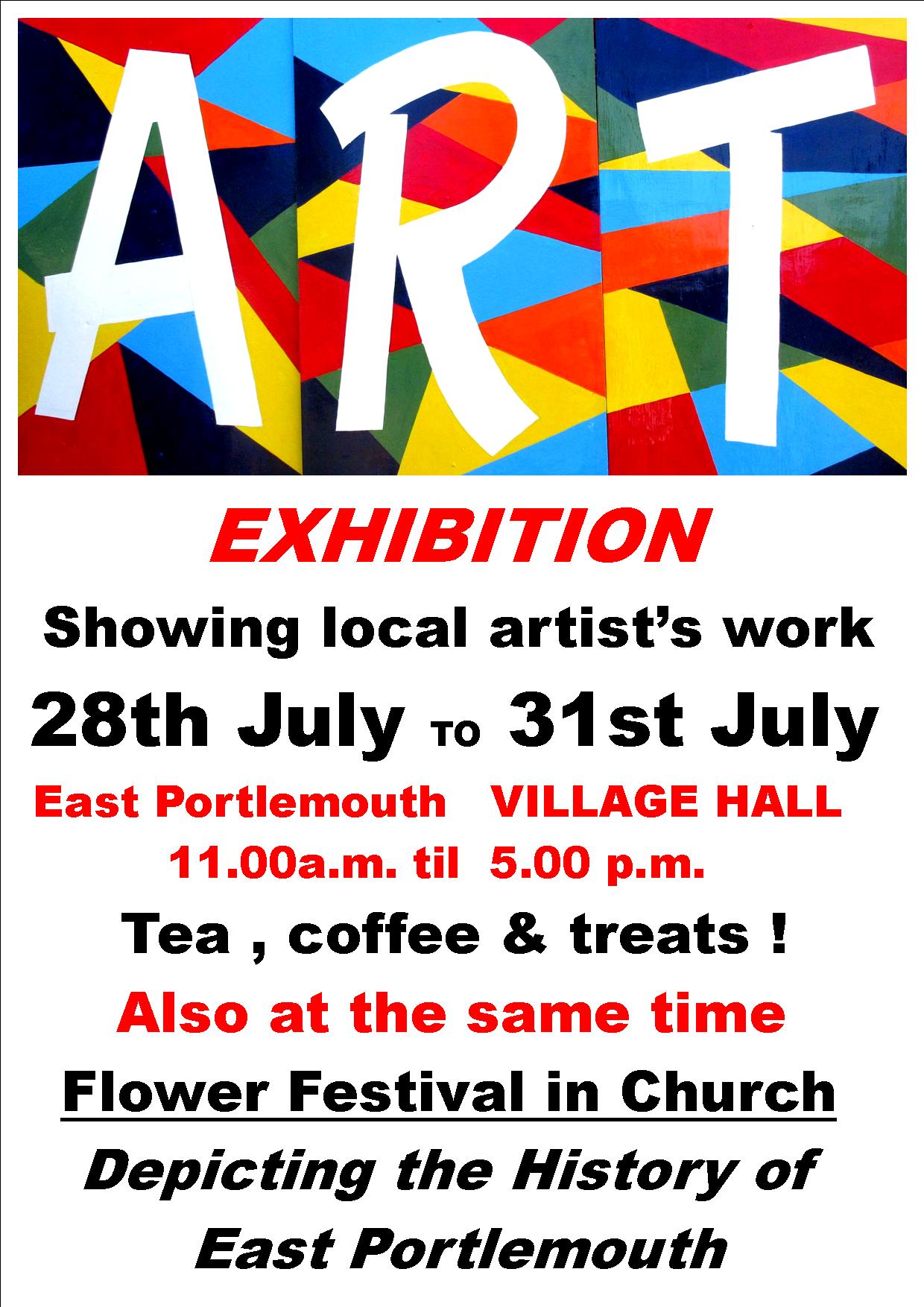 Poster advertising Art Exhibition
